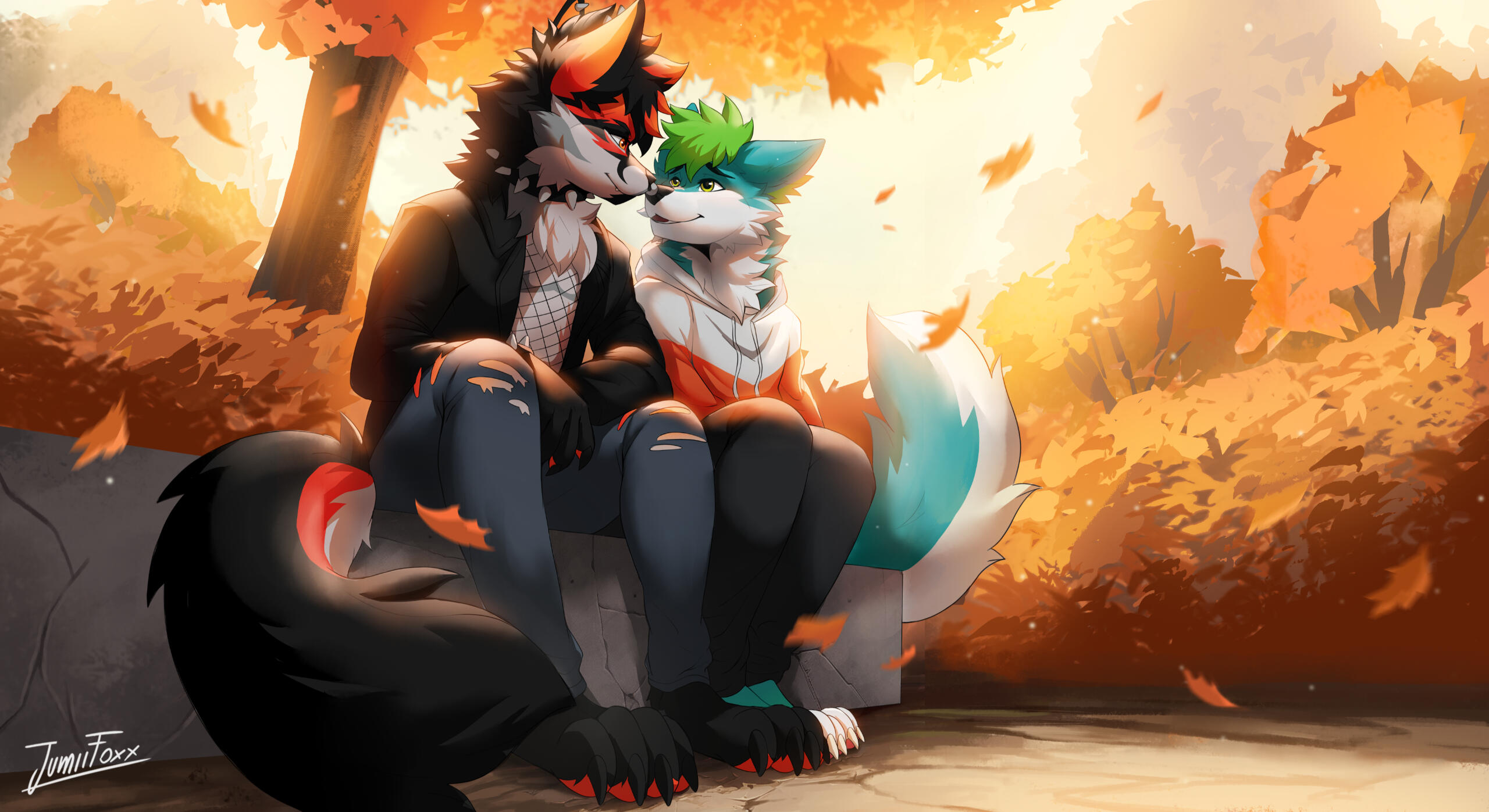 Trees falling down (Autumn)