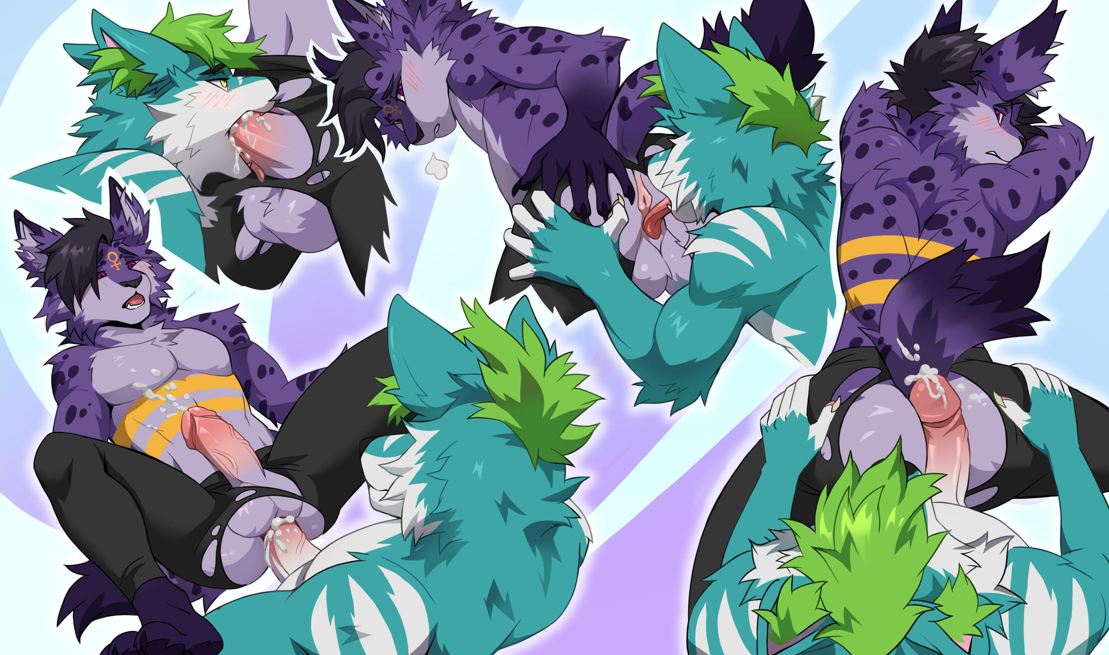 Spicing things up at a nightclub! Gift art for PJfoxes. Art by @JumiiFoxx.